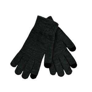 Fownes Brothers Mens Shima Knit Acrylic Gloves Dark Gray OS